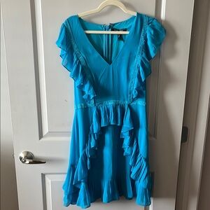 Blue Ruffled Dress